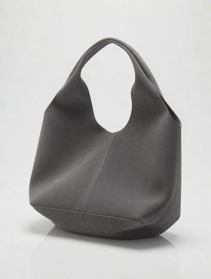 Slouchy Leather Hobo Bag | Large Shoulder Purse | Minimalist Everyday Handbag | Soft Leather Tote Bag | Multi-Color Options Gift for Her - Gray