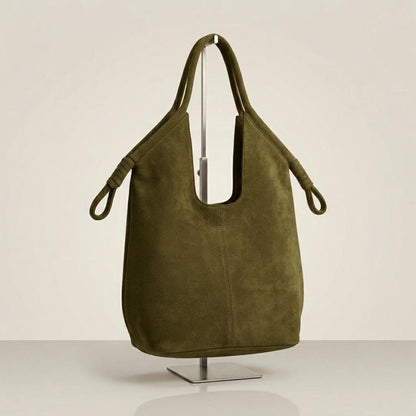 Handmade Shoulder Bag for Women, Minimalist Tote Bag, Soft Slouchy Handbag, Large Everyday Purse, Moroccan Handmade , Holiday Gift - oliver green