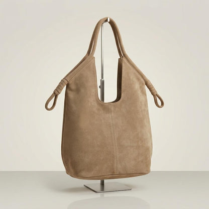 Handmade Shoulder Bag for Women, Minimalist Tote Bag, Soft Slouchy Handbag, Large Everyday Purse, Moroccan Handmade , Holiday Gift - Beige