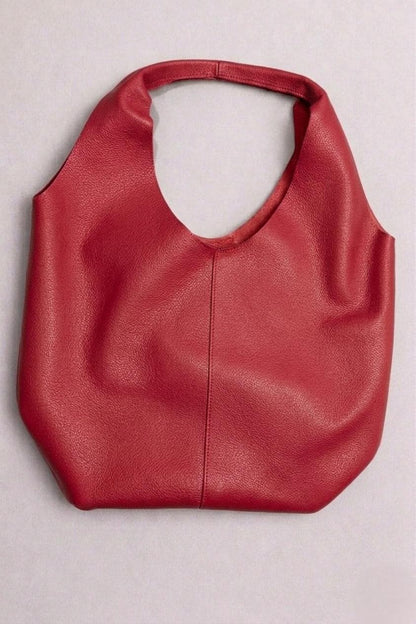 Genuine Leather Hobo Bag, Spacious Shoulder Tote, Lightweight Handcrafted Leather Bag, Soft Suede Finish, Multiple Colors , Gift for Her